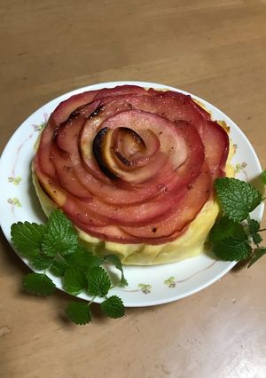 お芋とりんごの薔薇ケーキ-レシピのメイン写真
