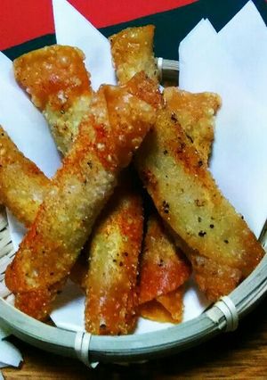 餃子の皮deアスパラのカリカリ揚げ☆-レシピのメイン写真