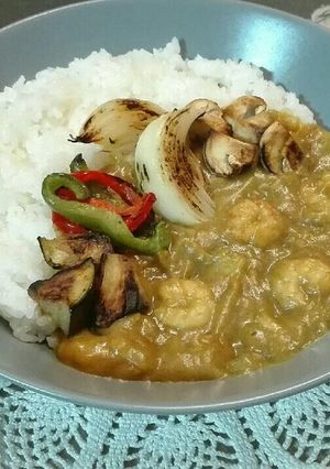 シーフードカレー*✧ エビと焼き野菜-レシピのメイン写真