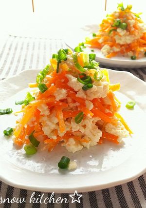 にんじんと豆腐の味噌和え-レシピのメイン写真