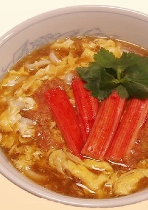 偐(似せ)かに玉あんかけうどん-レシピのメイン写真