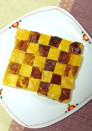 簡単お節！巻かない伊達巻☆市松模様-レシピのメイン写真