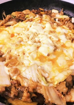 フライパンでチーズタッカルビ〜豚肉ver-レシピのメイン写真