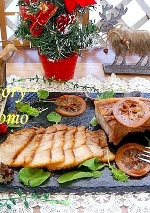 簡単！蜂蜜レモン醤油の柔らか煮豚！他３品-レシピのメイン写真