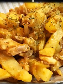 ☆簡単じゃがいもと鶏モモ肉のカレー炒め☆-レシピのメイン写真