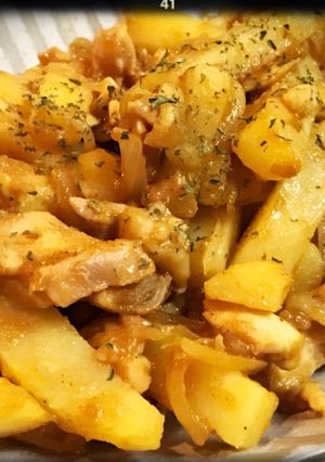 ☆簡単じゃがいもと鶏モモ肉のカレー炒め☆-レシピのメイン写真