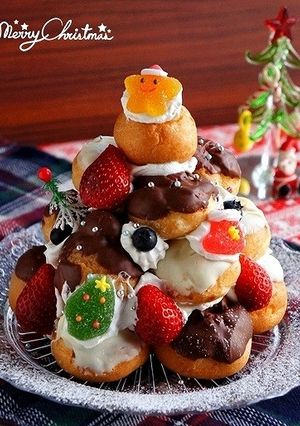 当日OK！プチシューdeクリスマスツリー-レシピのメイン写真