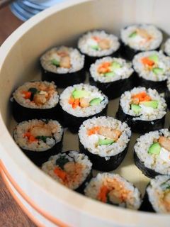テンペと玄米のキンパ(韓国海苔巻き)-レシピのメイン写真