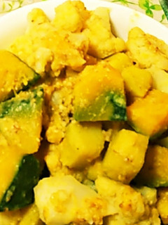 薩摩芋・南瓜・カリフラワーのごま味噌和え-レシピのメイン写真