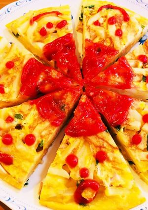 サンタオムレツ-レシピのメイン写真