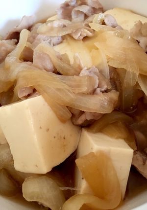 超簡単★つゆだくでご飯が進む！肉豆腐-レシピのメイン写真