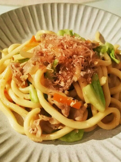 フライパンで簡単!焼きうどん♡-レシピのメイン写真