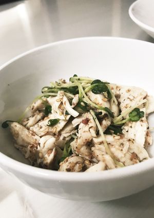 鳥ささみの梅肉あえ-レシピのメイン写真