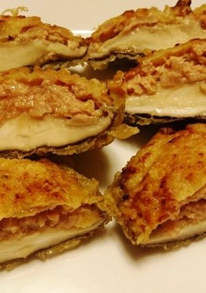 椎茸肉詰め揚げ-レシピのメイン写真