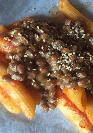 納豆ペンネ-レシピのメイン写真