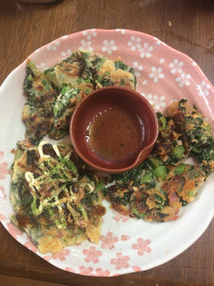 大根の葉でパーティーお好み焼き-レシピのメイン写真