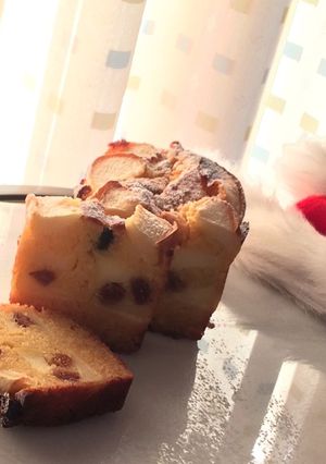 リンゴとイチジクと酒粕のパウンドケーキ♡-レシピのメイン写真