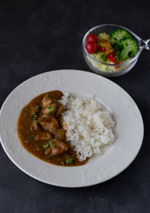 簡単材料3つ☆低糖・低脂質手作りカレー-レシピのメイン写真