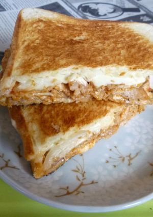 薄切り豚ロースのホットサンド-レシピのメイン写真