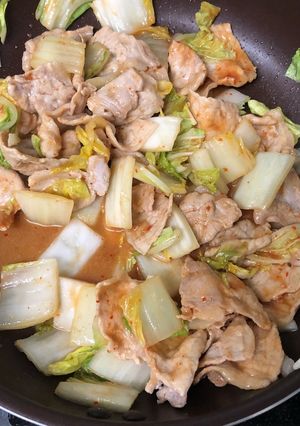 白菜と豚肉のピリ辛味噌炒め-レシピのメイン写真