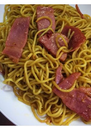 台湾拉麺の素でベーコンの焼きそば-レシピのメイン写真