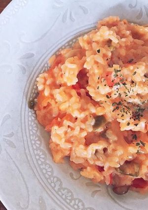 ツナとトマトで！簡単時短トマトリゾット-レシピのメイン写真