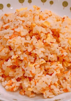 干しエビとシャケの、海鮮玉子チャーハン！-レシピのメイン写真