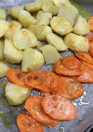 ポテトと人参のパルメザンチーズ焼き-レシピのメイン写真