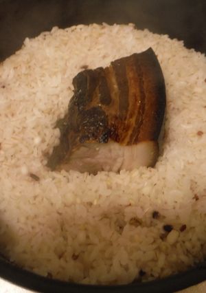 男のベーコン炊き込みご飯-レシピのメイン写真