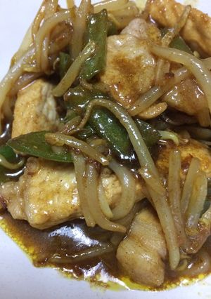 豚肉＆もやし＆ピーマンのカレーソース炒め-レシピのメイン写真