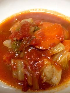 鶏肉のトマト煮込み 冬野菜添え-レシピのメイン写真