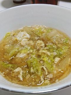 白菜で中華スープ-レシピのメイン写真