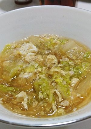 白菜で中華スープ-レシピのメイン写真