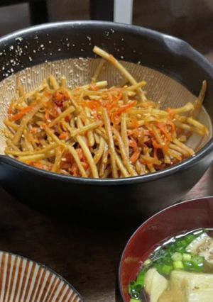 うちのきんぴらごぼう-レシピのメイン写真