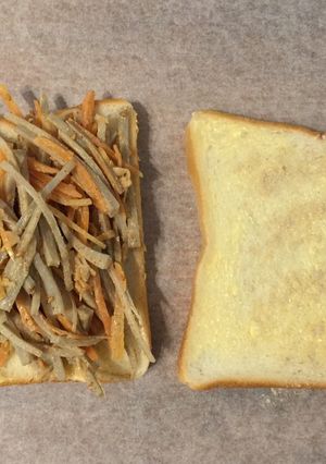ごぼうとにんじんサラダのサンドイッチ-レシピのメイン写真