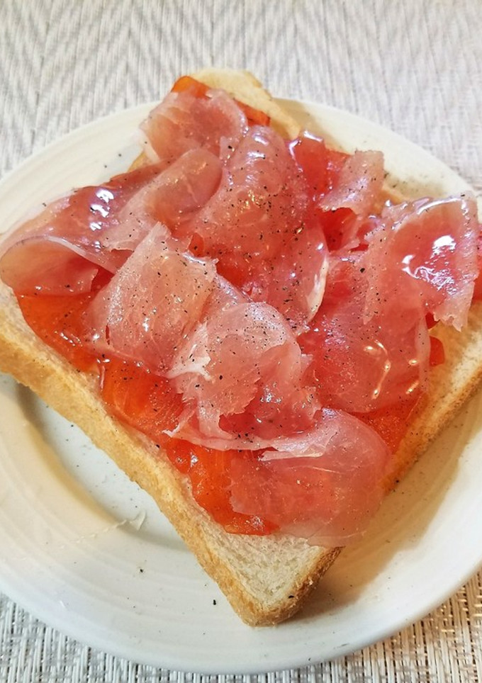 柿と生ハムとチーズのトースト-レシピのメイン写真