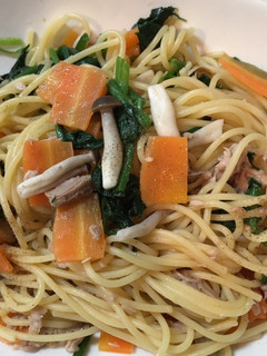 ツナと野菜のさっぱりポン酢マヨパスタ-レシピのメイン写真