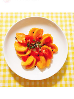 イタリア〜ン♬ 簡単柿とトマトのマリネ-レシピのメイン写真