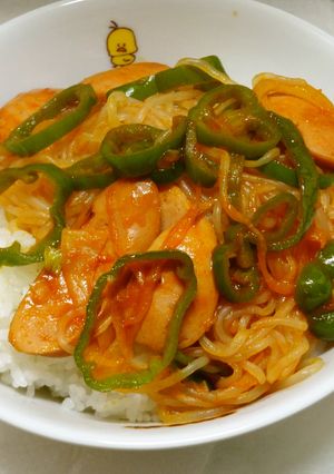 ナポリタン丼-レシピのメイン写真