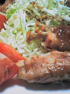 おさかなソーセージとえのき茸の肉ロール-レシピのメイン写真