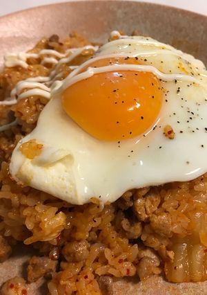 本当は秘密にしたい絶品キムチ炒飯♡-レシピのメイン写真