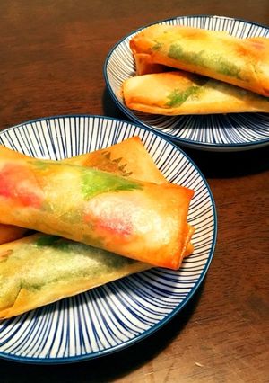 鶏胸肉とカニカマの簡単春巻き-レシピのメイン写真