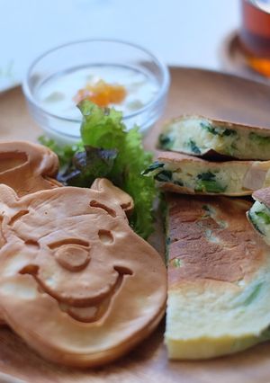 休日の朝に☆お食事みりんパンケーキ-レシピのメイン写真