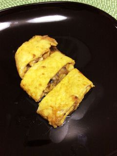 鯖缶で。う巻き(うなぎ巻き風)卵焼き-レシピのメイン写真