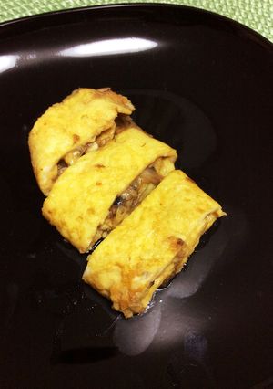 鯖缶で。う巻き（うなぎ巻き風）卵焼き-レシピのメイン写真