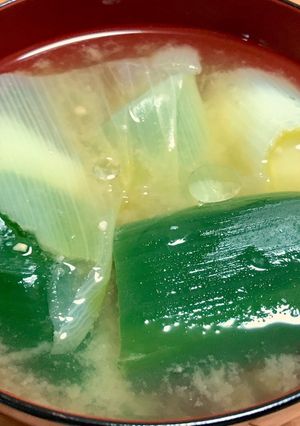 下仁田ネギの味噌汁-レシピのメイン写真