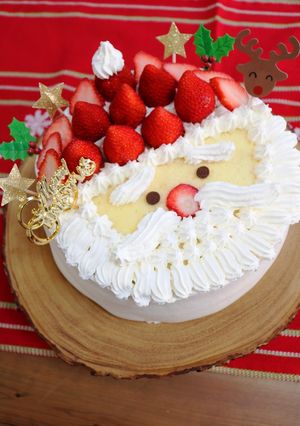 サンタのケーキ-レシピのメイン写真