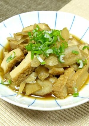 簡単作りおき！厚揚げとゴボウの出汁煮-レシピのメイン写真