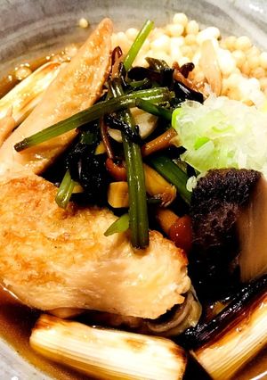 手羽先で美味しい鶏ガラ出汁お蕎麦-レシピのメイン写真