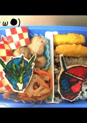 クリスマスに！サンタビルドのお弁当♪-レシピのメイン写真